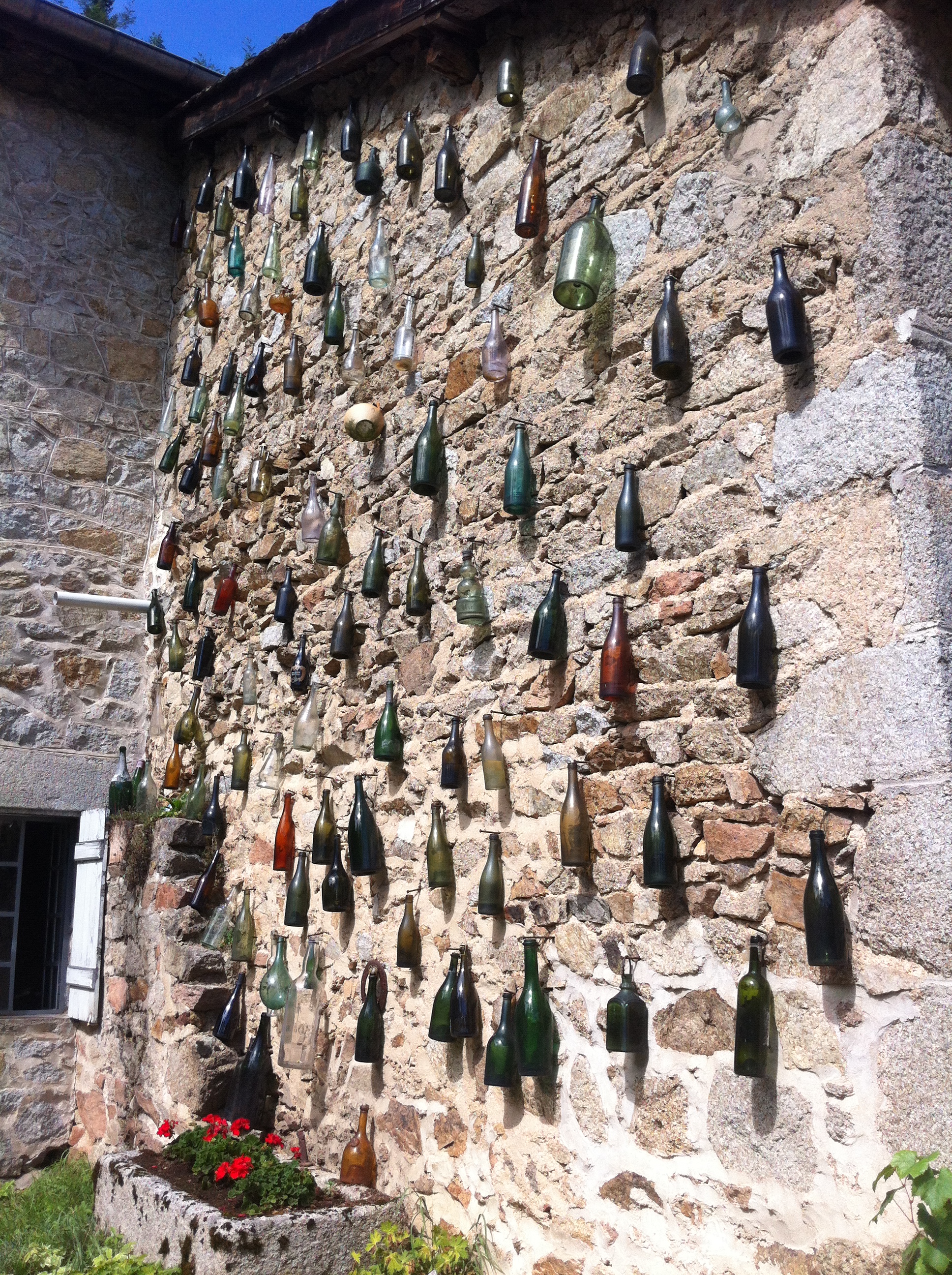 Decoration at winery Le Clair